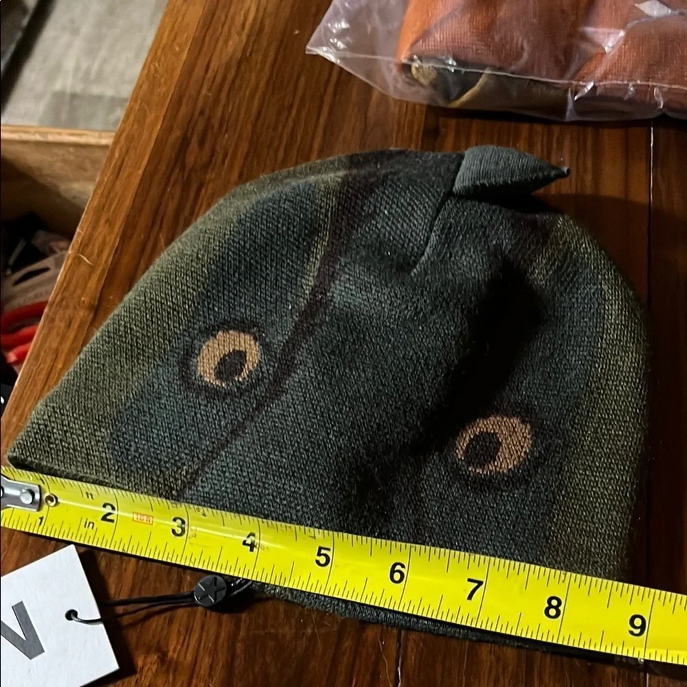 Molo Crocodile Beanie and Scarf Set - Olive and Black one to 4 years